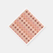Peach Fuzz Checkerboard Servet (Hoek)