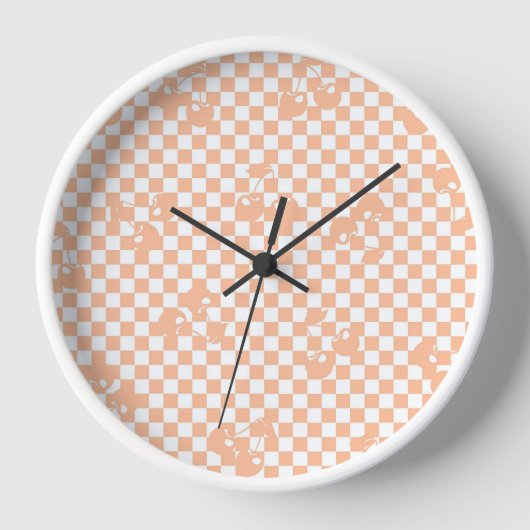 Peach Fuzz Cherry Gingham Pattern (Voorkant)