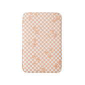 Peach Fuzz Cherry Gingham Pattern Badmat (Voorkant Verticaal)