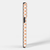 Peach Fuzz Cherry Gingham Pattern Case-Mate iPhone Case (Achterkant / Rechts)