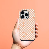 Peach Fuzz Cherry Gingham Pattern Case-Mate iPhone Case