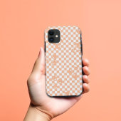 Peach Fuzz Cherry Gingham Pattern Case-Mate iPhone Case