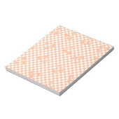 Peach Fuzz Cherry Gingham Pattern Notitieblok (Linkerzijde)