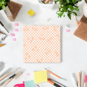 Peach Fuzz Cherry Gingham Pattern Post-it® Notes