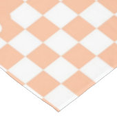 Peach Fuzz Cherry Gingham Pattern Tafelkleed (Gekanteld)