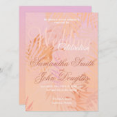 Peach Fuzz Classic Minimalistische moderne bruilof Kaart (Voorkant / Achterkant)