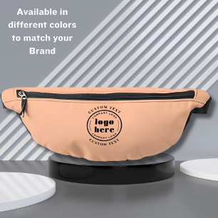 Peach Fuzz Company Logo Business Promotioneel Heuptasje