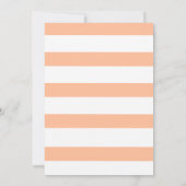 Peach fuzz Cool fun neon roze typografie streep Kaart (Achterkant)