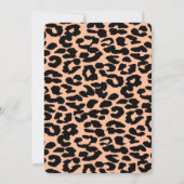 Peach fuzz Cool Trendy whimsy leopard zoet 16 Kaart (Achterkant)