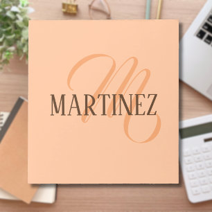 Peach Fuzz Elegante gepersonaliseerde naam Notitieblok