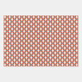 Peach Fuzz geometrische patroon set 3 Inpakpapier Vel (Voorkant 2)