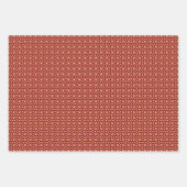 Peach Fuzz geometrische patroon set 4 Inpakpapier Vel (Voorkant 3)