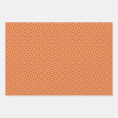 Peach Fuzz geometrische patroon set 5 Inpakpapier Vel (Voorkant 3)