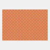 Peach Fuzz geometrische patroon set 5 Inpakpapier Vel (Voorkant 2)