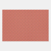 Peach Fuzz geometrische patroon set 6 Inpakpapier Vel (Voorkant 3)