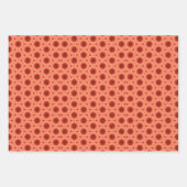 Peach Fuzz geometrische patroon set 6 Inpakpapier Vel (Voorkant 2)