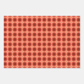 Peach Fuzz geometrische patroon set 6 Inpakpapier Vel (Voorkant)