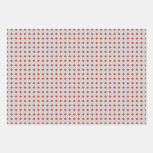 Peach Fuzz geometrische patroon set 7 Inpakpapier Vel (Voorkant 3)