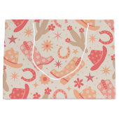 Peach Fuzz Groovy Cowgirl laarzen en petten Groot Cadeauzakje (Voorkant)