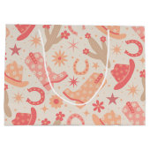 Peach Fuzz Groovy Cowgirl laarzen en petten Groot Cadeauzakje (Achterkant)