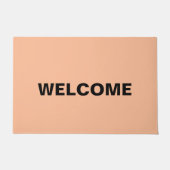 Peach Fuzz is mooi en wenselijk Deurmat (Voorkant)