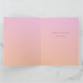 Peach Fuzz minimalistische moderne gepersonaliseer Kaart (Binnen)