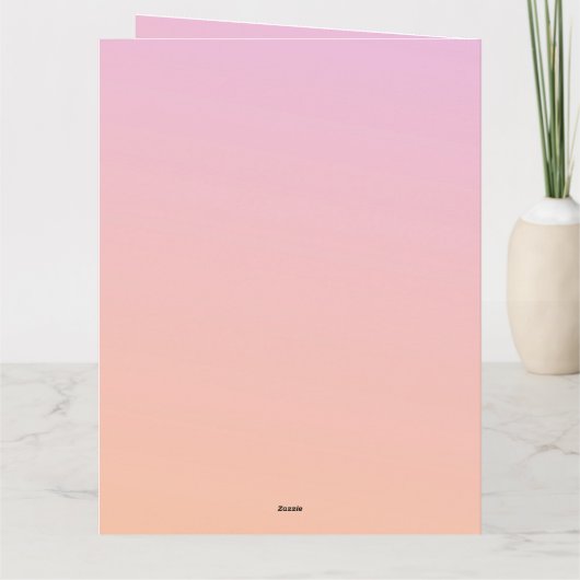 Peach Fuzz minimalistische moderne gepersonaliseer Kaart (Achterkant)