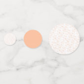 Peach Fuzz minimalistische trendy kleur bloem patr Confetti (Voorkanten)