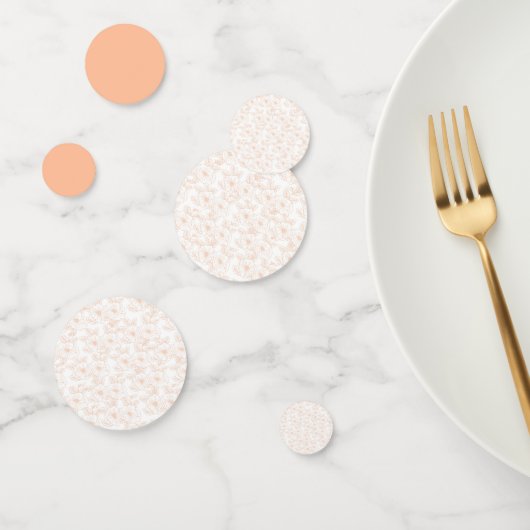 Peach Fuzz minimalistische trendy kleur bloem patr Confetti (Groep)