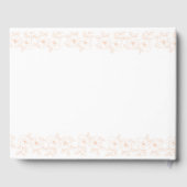 Peach Fuzz minimalistische trendy kleur bloem patr Gastenboek (Achterkant)