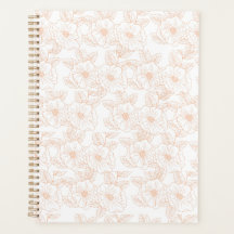 Peach Fuzz minimalistische trendy kleur bloem patr