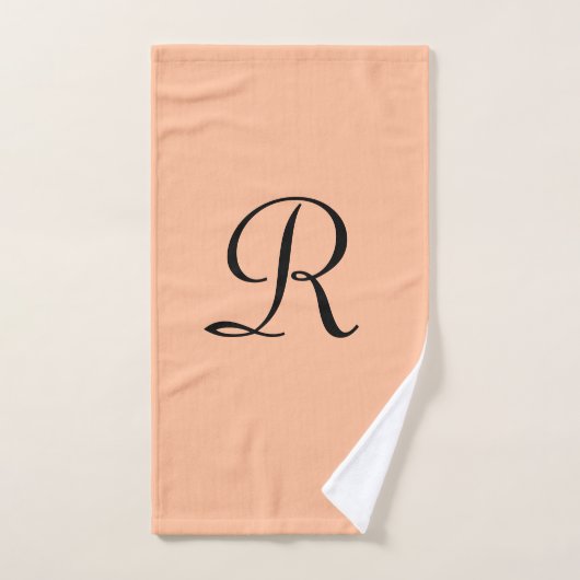 Peach Fuzz Monogram Bad Handdoek (Handdoek)
