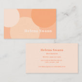 Peach Fuzz Retro geïnspireerd Visitekaartje (Voorkant / Achterkant)