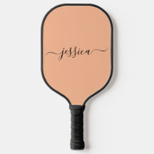 Peach fuzz script naam pickleball paddle