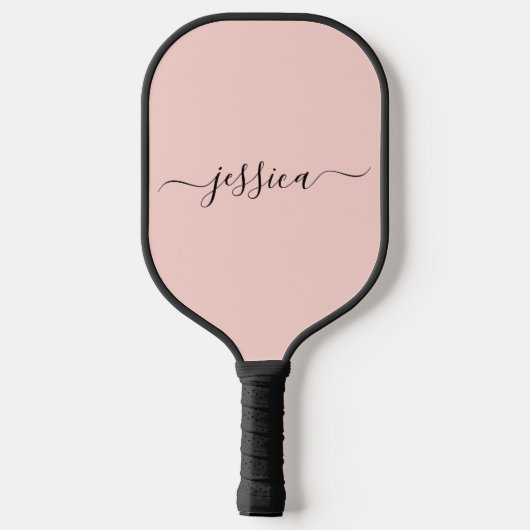 Peach fuzz script naam pickleball paddle (Achterkant)
