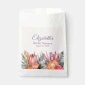 Peach Fuzz Tropical Flowers Vrijgezellenfeest Bedankzakje (Voorkant)