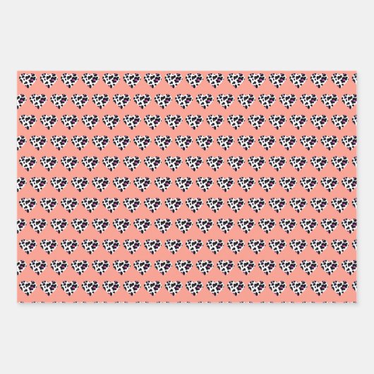 Peach Fuzz Valentijns inpakpapier Trio Vel (Voorkant 2)