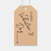 Peach Fuzz Valentijns's - gepersonaliseerde liefde Cadeaulabel (Voorkant)