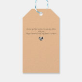 Peach Fuzz Valentijns's - gepersonaliseerde liefde Cadeaulabel (Achterkant)