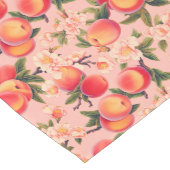 Peach Fuzz Waterverf Bliss - Perzik thema Medium Tafelloper (Hoek)