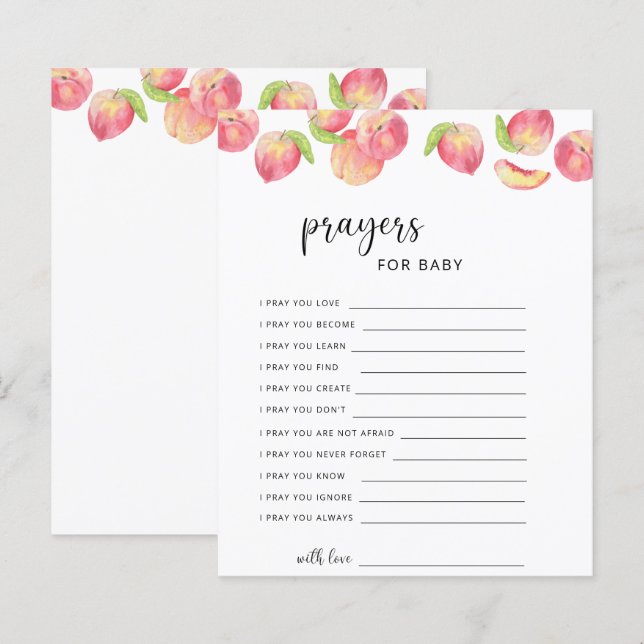 PEACH - gebeden voor baby (Voorkant / Achterkant)