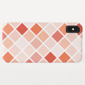 Peach Geometric Square Pattern Case-Mate iPhone Case (Achterkant (horizontaal))