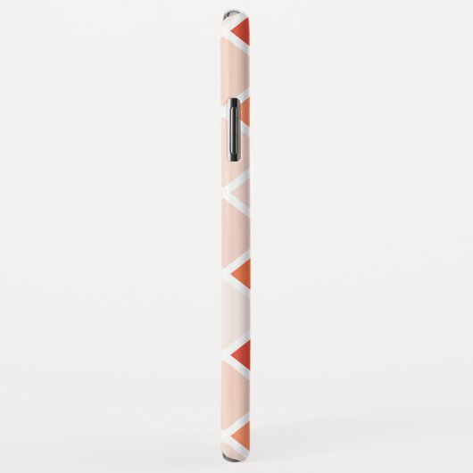 Peach Geometric Square Pattern Case-Mate iPhone Case (Achterkant/rechts)