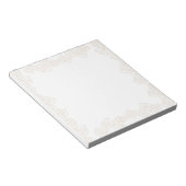 Peach geometrische rand modern notitieblok (Schuin)