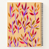 Peach Gepersonaliseerde Sketchbook Waterverf Notitieboek (Achterkant)