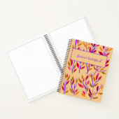 Peach Gepersonaliseerde Sketchbook Waterverf Notitieboek (Binnen)