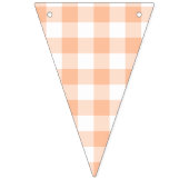 Peach Gingham Country Wedding Vlaggetjes (Tweede vlag)