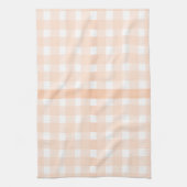 Peach Gingham Kitchen Towel Theedoek (Verticaal)