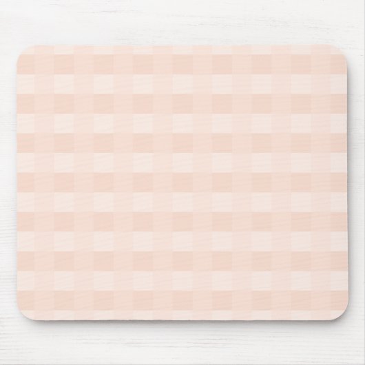 Peach Gingham Pset Pattern Muismat (Voorkant)