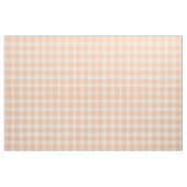 Peach Gingham Stof (Yard (91,4 cm))